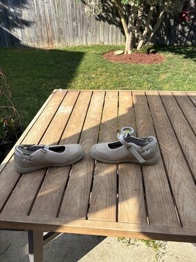 DREW Neutral Taupe Mary Jane Comfort Slip-On